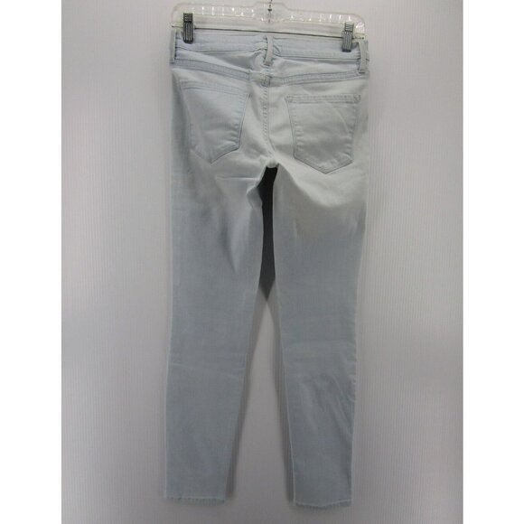 Frame Jeans 28 Le Skinny De Jeanne Denim Stretch Pants Light Wash - Picture 6 of 11